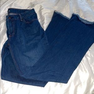 High rise, super flared jeans